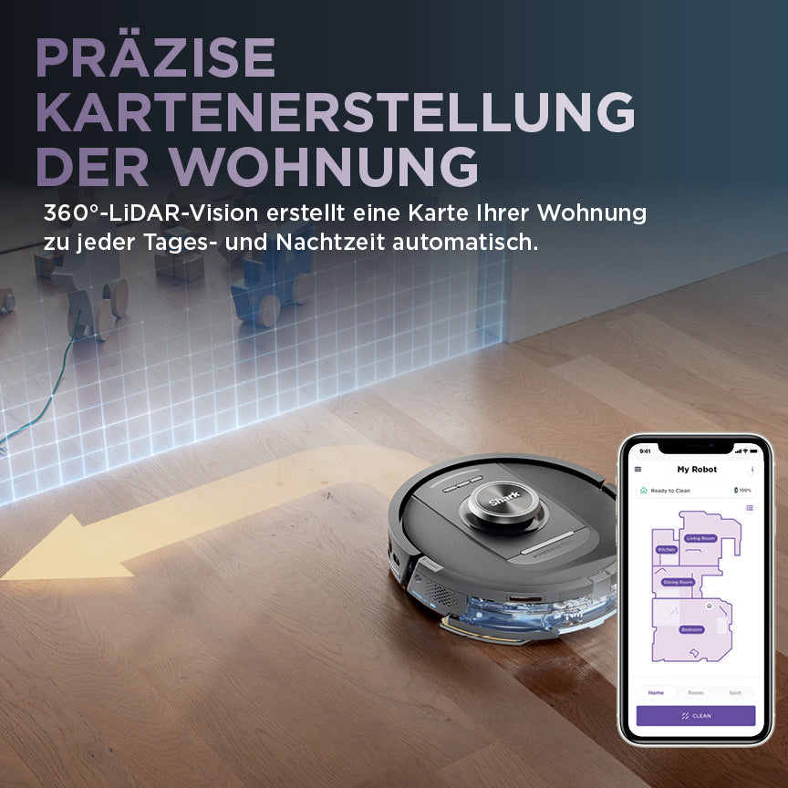 Shark RV2800YECH  2-in-1 Saug- und Wischroboter