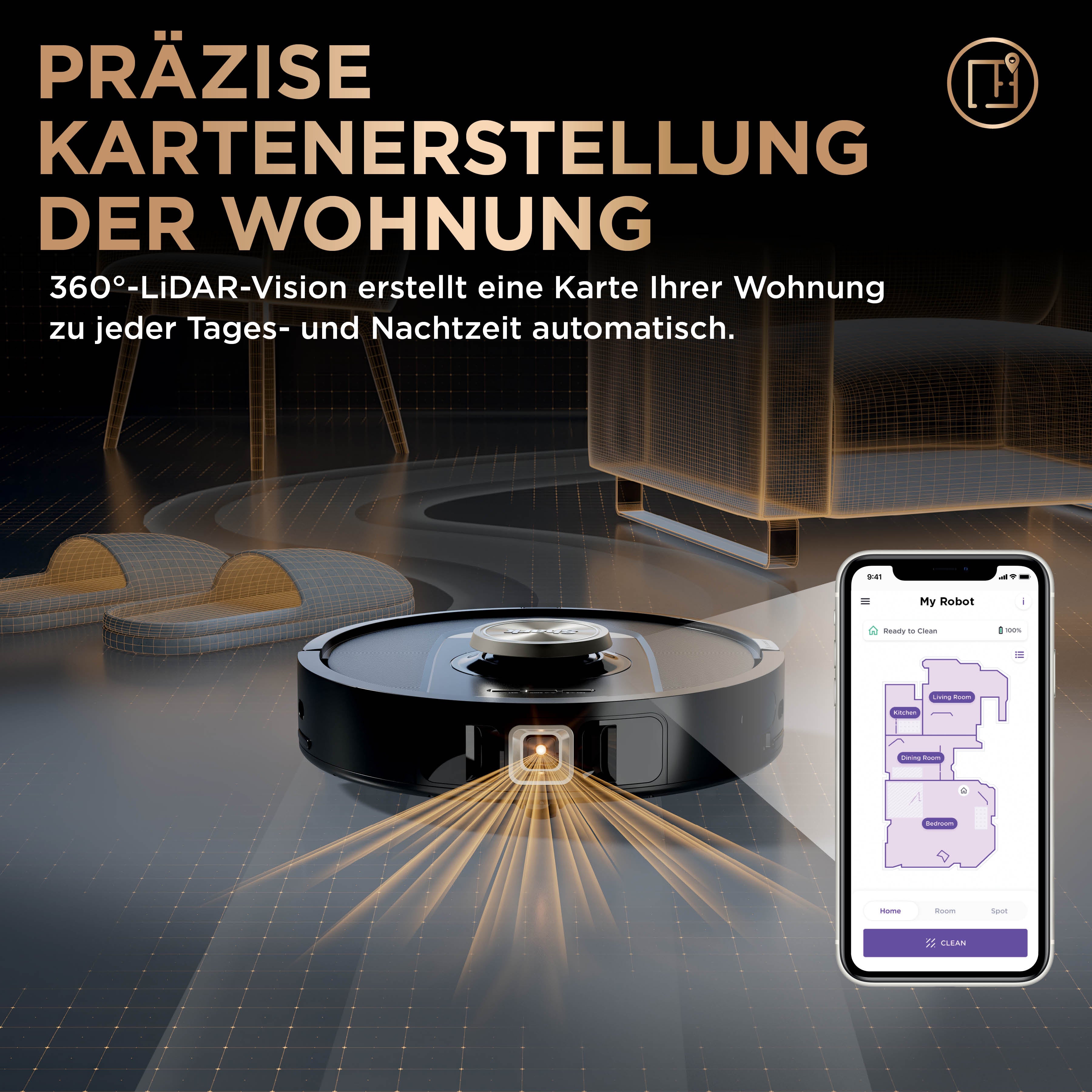 Shark RV2800ZECH 2-in-1 Saug- und Wischroboter