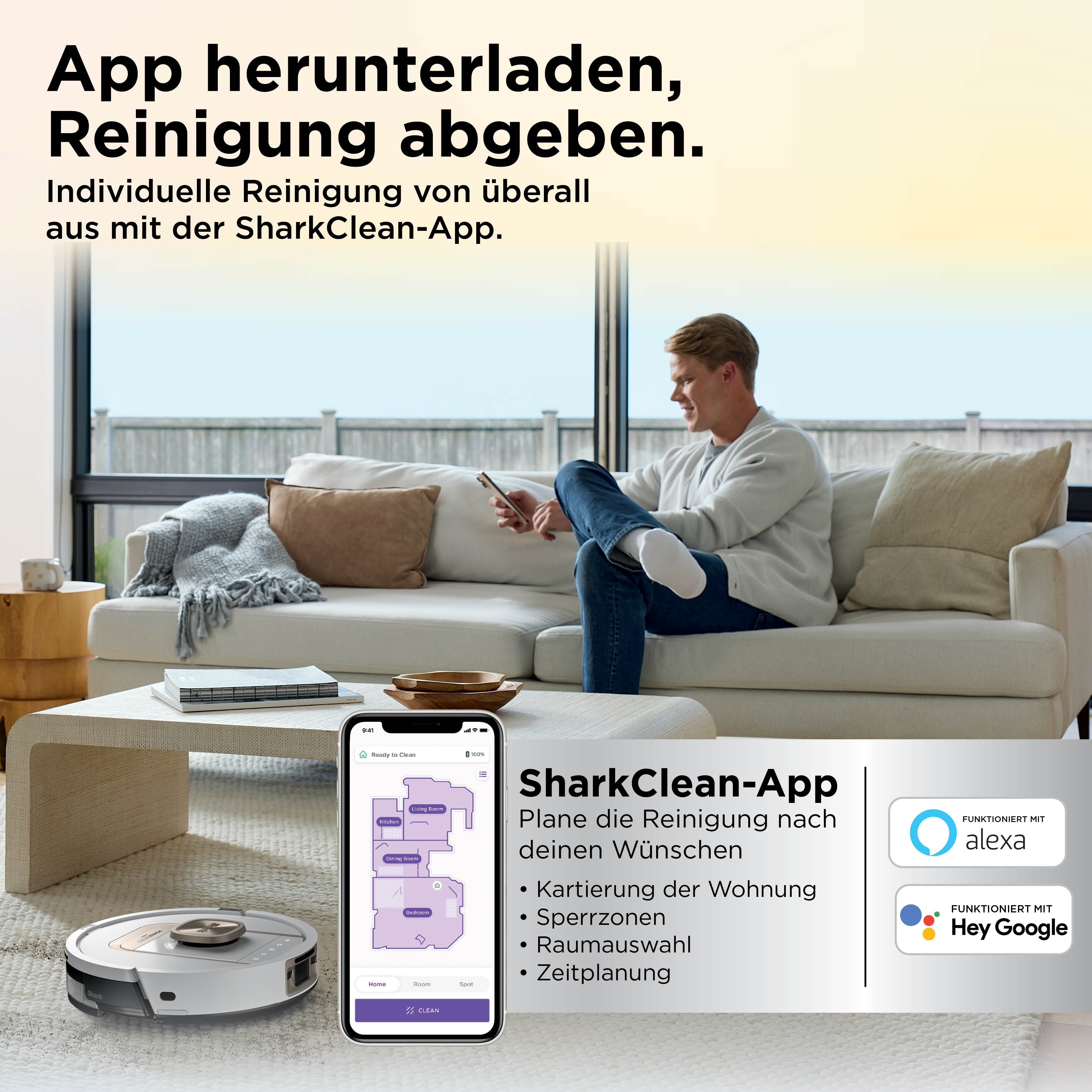 Shark RV2900XECHWH ThermaCharged 2-1 Roboter