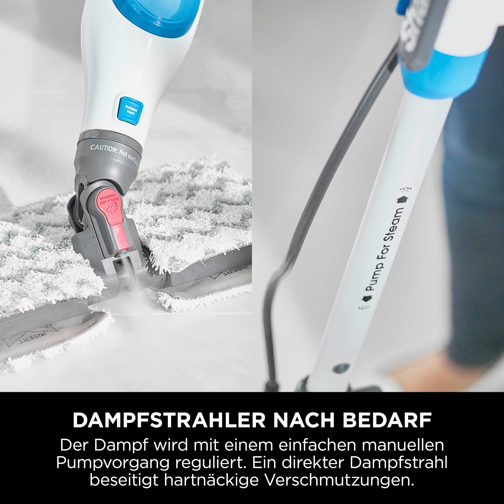 Shark S6001CH Klik n' Flip Dampfreiniger