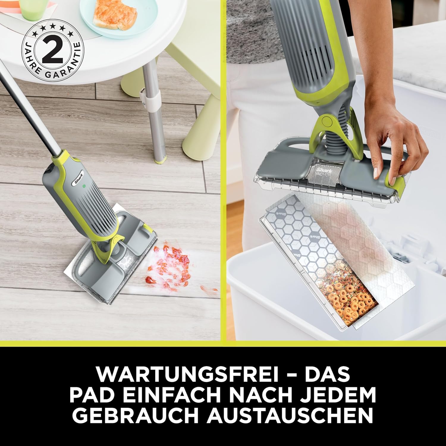 Shark VM200CH VacMop 2-1 Akku-Staubsauger & -Mopp